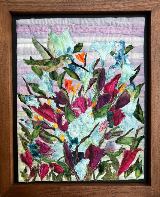 The Hummingbird Textile Art