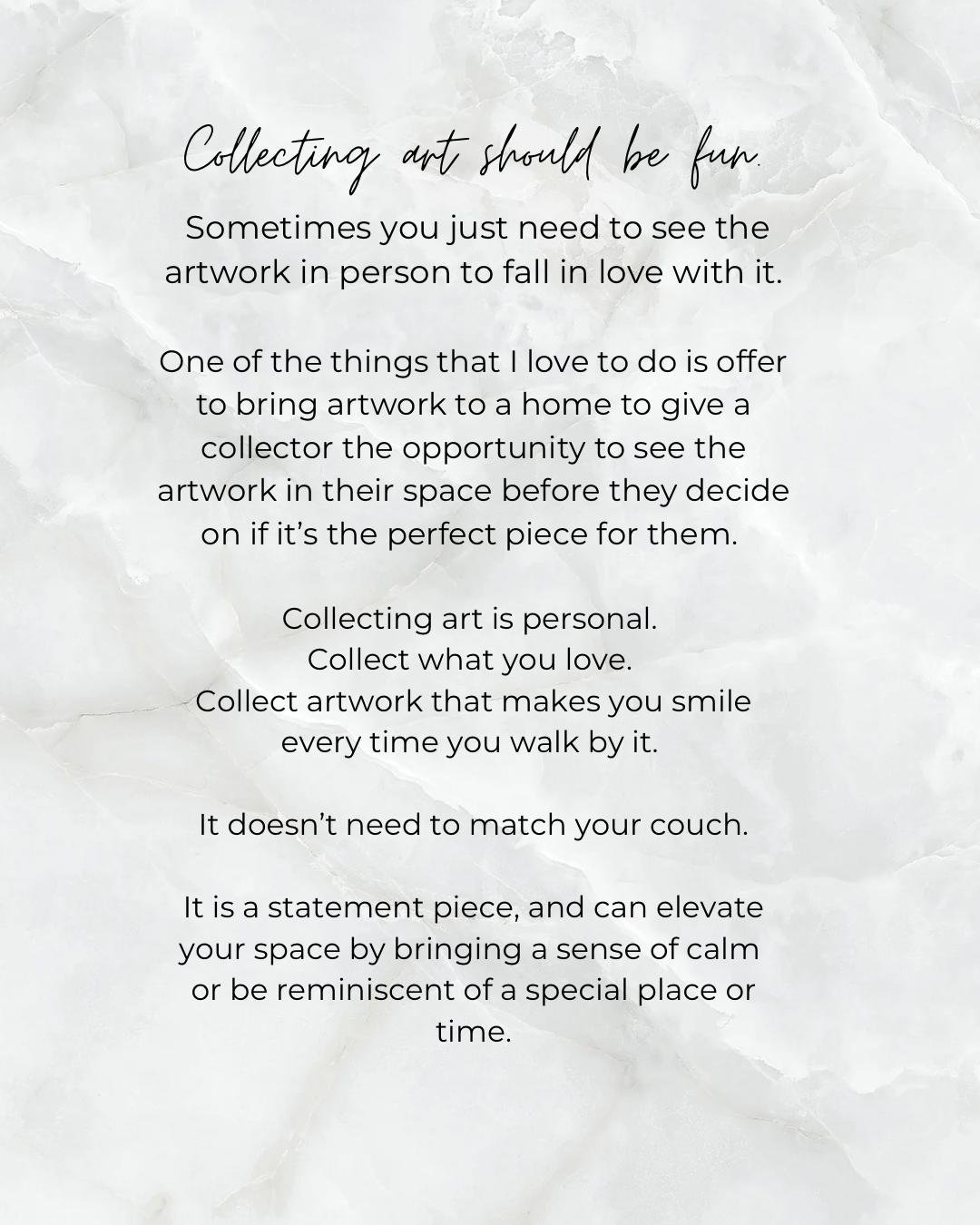 Collecting Art Should Be Fun!