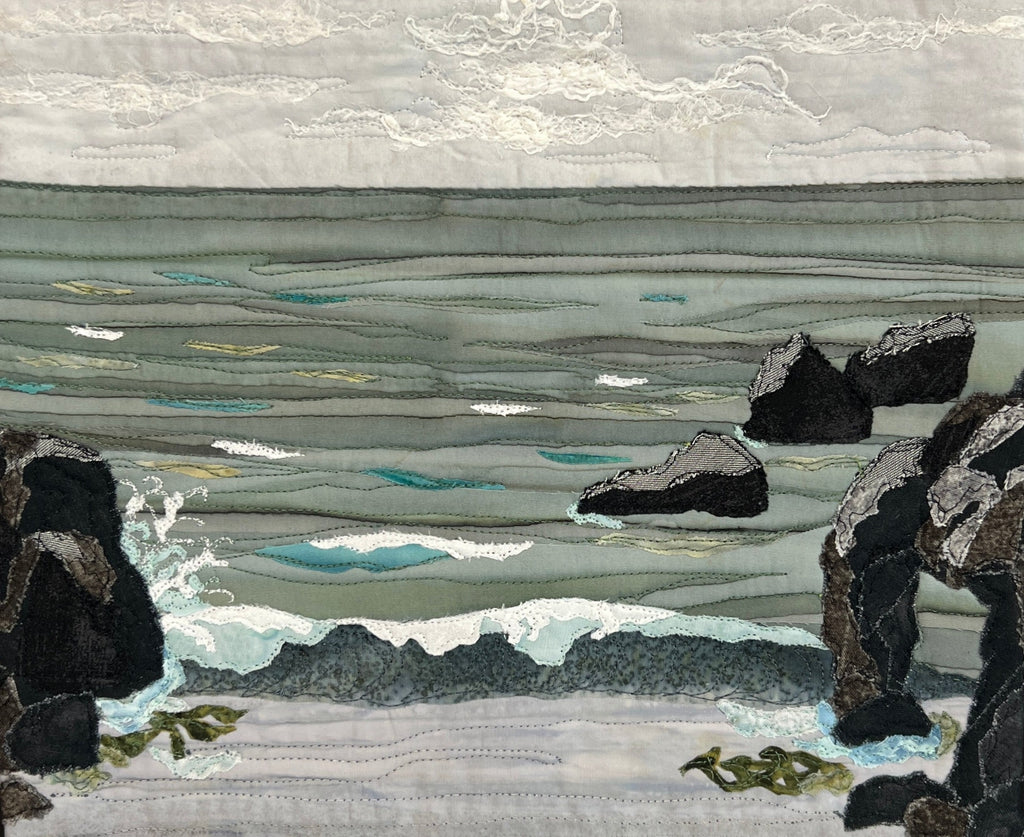 ocean textile art