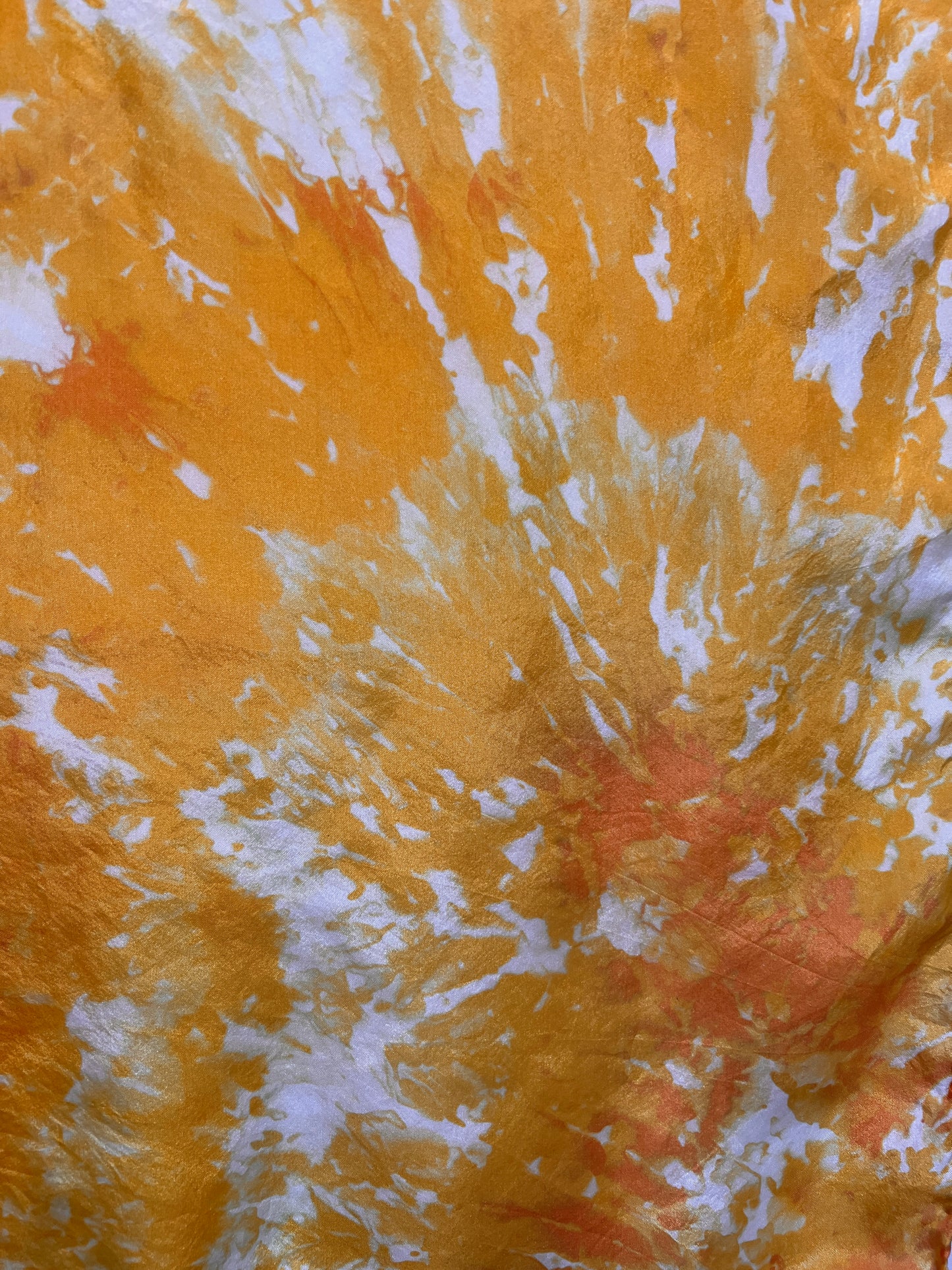 Hand Dyed Silk Scarf- Marigold